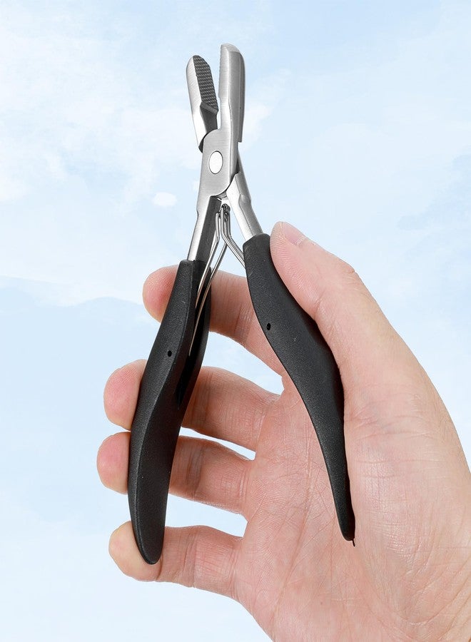 Quilax Multi Function Hair Extension Pliers, Fusion Crusher Tool for Keratin Hair, Pre-Bonded Extensions Flat Tip Hairs Loop Styling Tool(3 Holes Shape)(Thread Shape) - Image 5